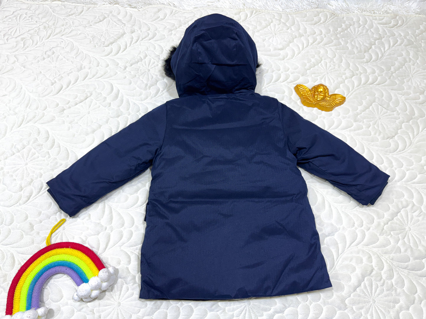 Jacadi Donkerblauwe Dons Parka Jas