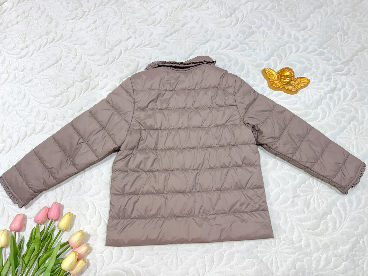 Tartine et Chocolat Beige Quilted Jacket