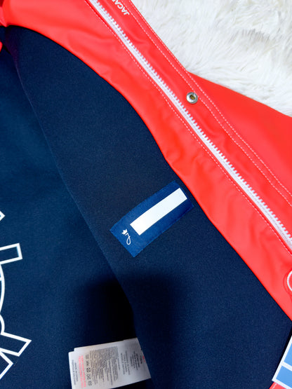 Jacadi Imperméable à capuche rouge-orangé