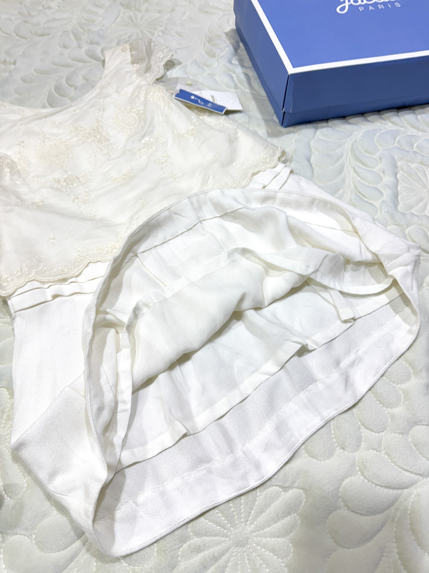 Jacadi x Laure de Sagazan Robe Cérémonie Dentelle Blanche