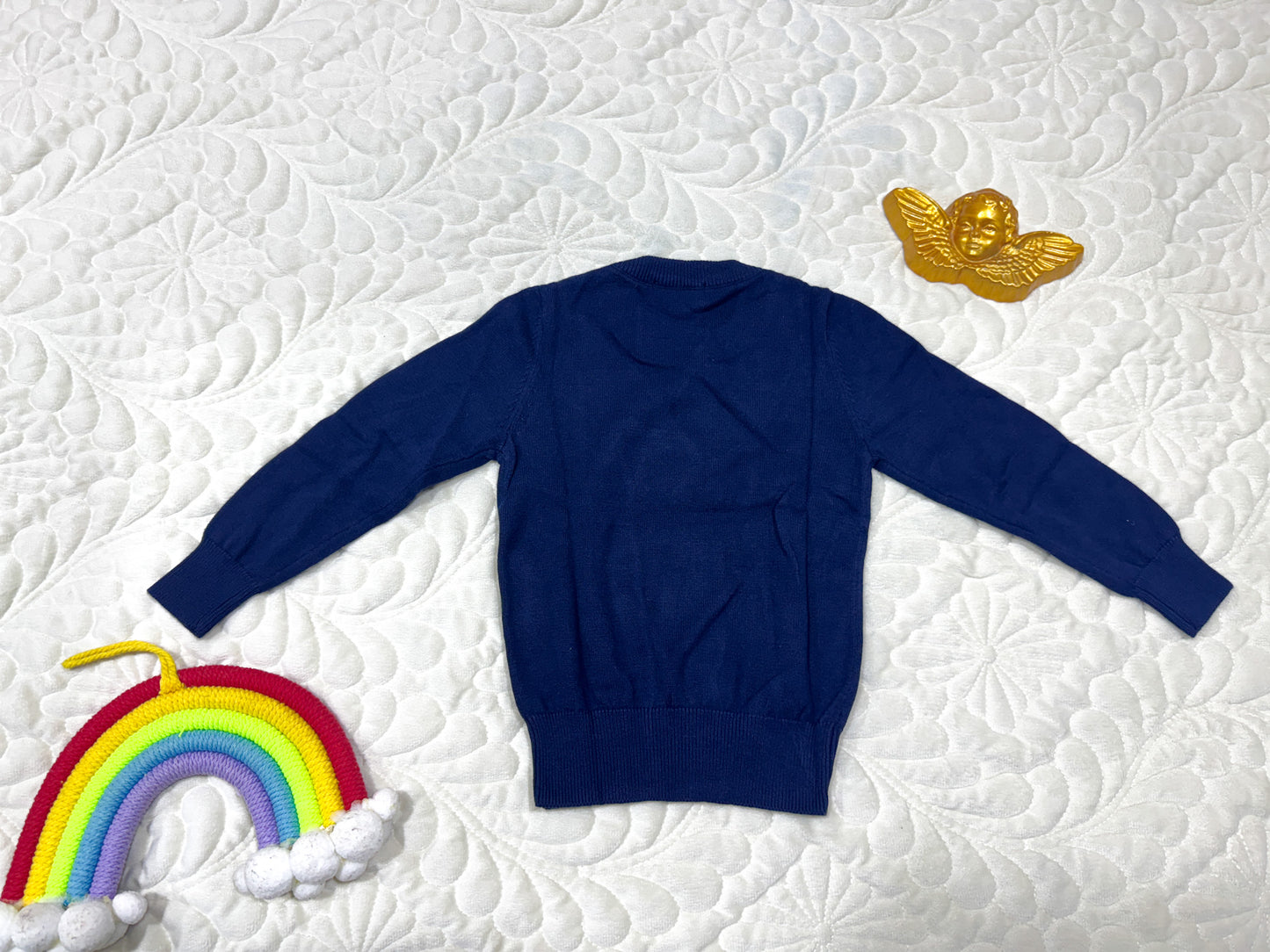 Jacadi Boys Navy Cashmere-Blend Sweater