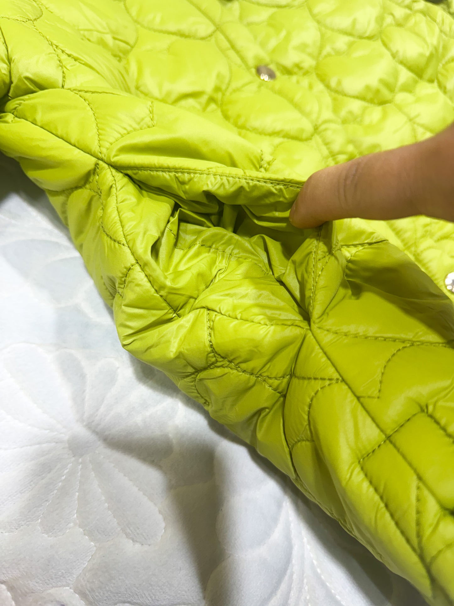 Doudoune matelassée cœur vert avocat Jacadi