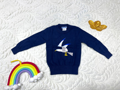 Jacadi Boys Navy Cashmere-Blend Sweater