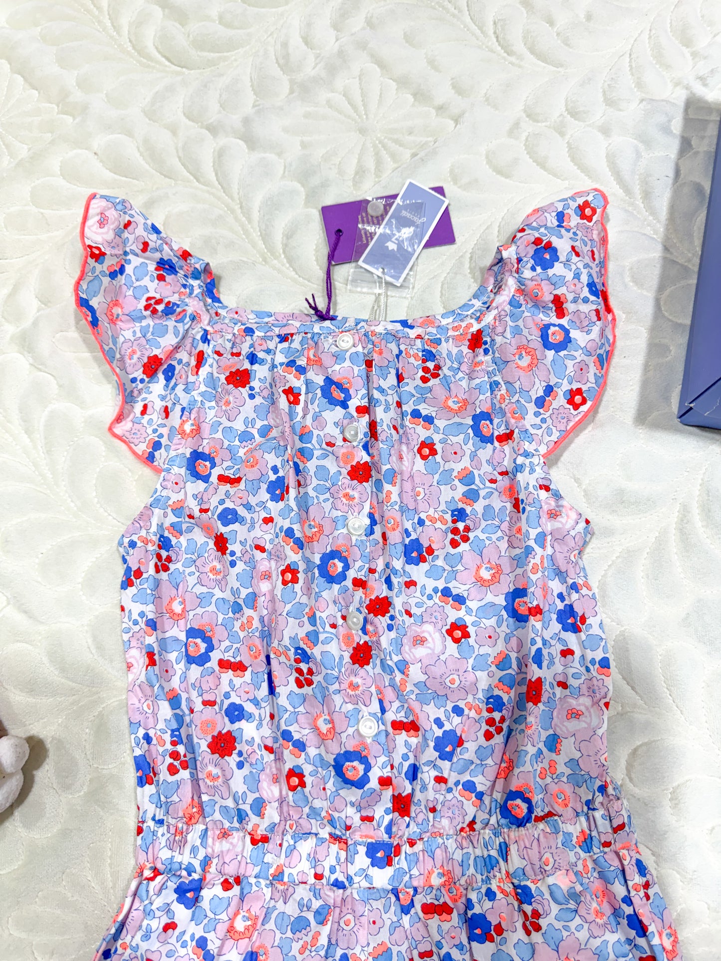 Jacadi Liberty Print Floral Jumpsuit