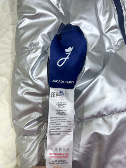 Doudoune réversible fille Jacadi argent métallisé et marine
