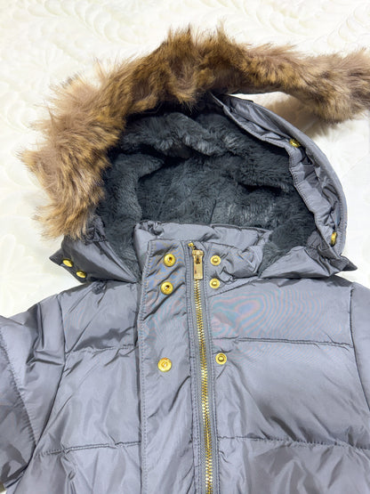 Doudoune Jacadi pour filles avec capuche en fausse fourrure