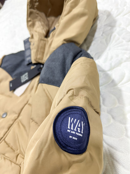 Veste à capuche color-block IKKS Caramel