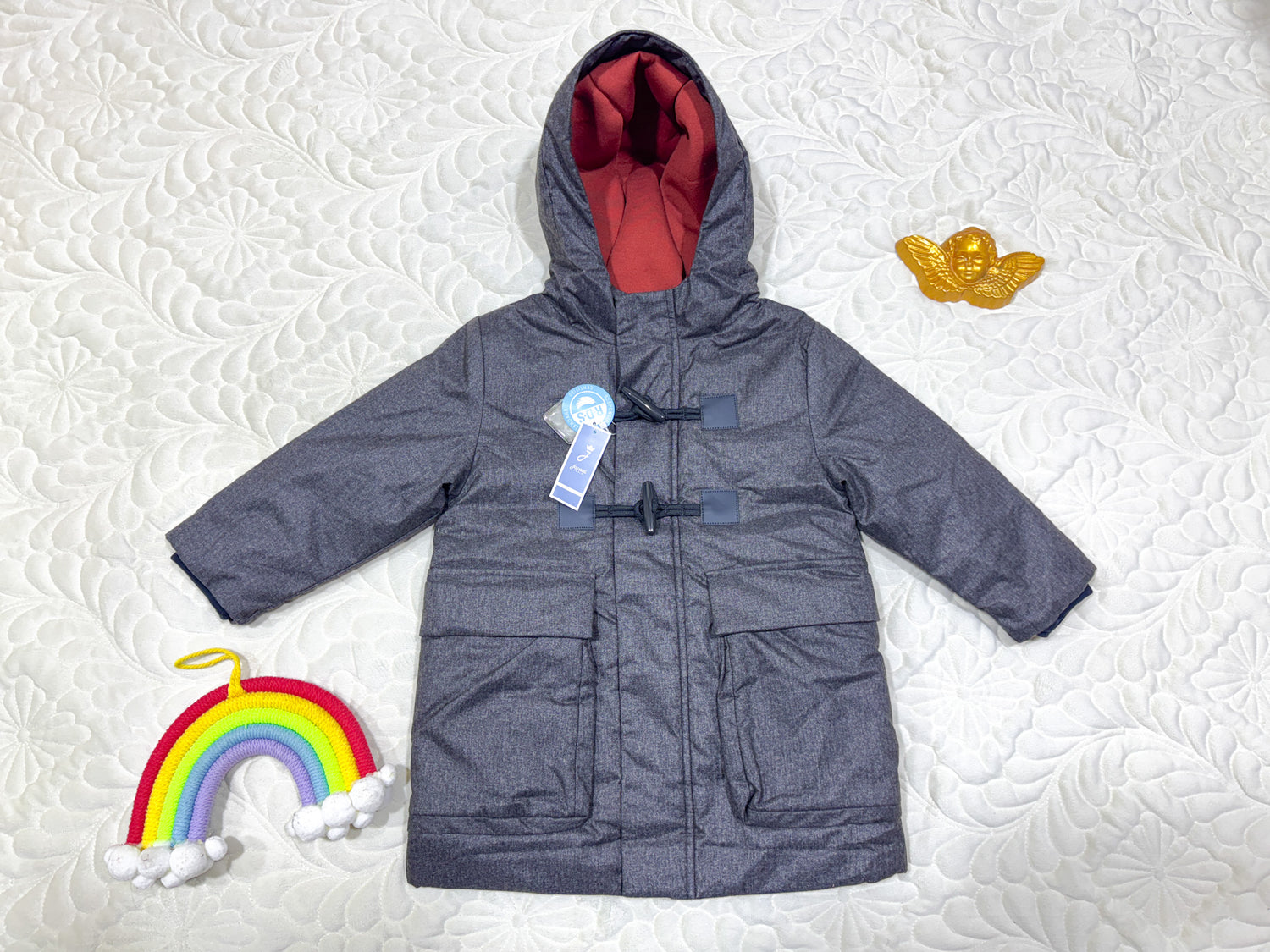 Parka Duvet à Brandebourgs Grise Jacadi Garçon