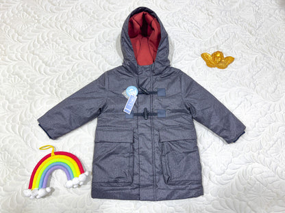 Parka Duvet à Brandebourgs Grise Jacadi Garçon