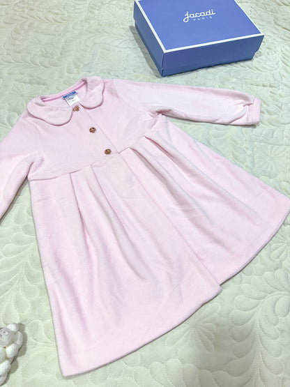 Jacadi Soft Pink Fleece Collar Robe