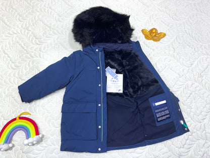 Jacadi Doudoune Parka Bleu Marine