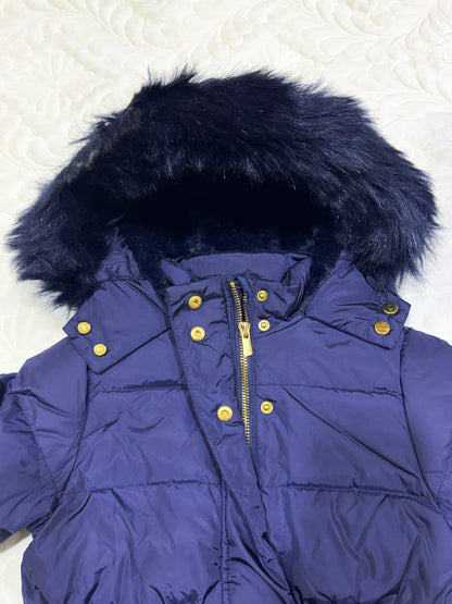 Doudoune Jacadi pour filles avec capuche en fausse fourrure