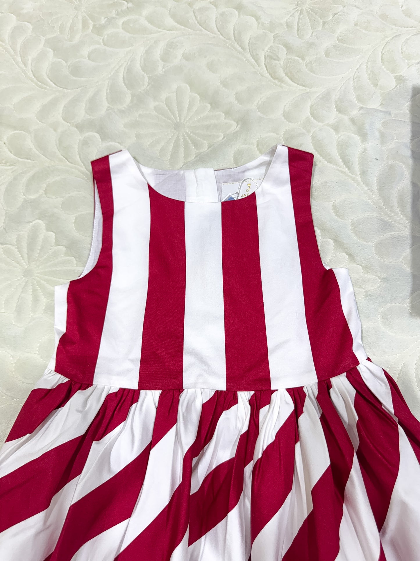 Robe en coton rayée sans manches Jacadi