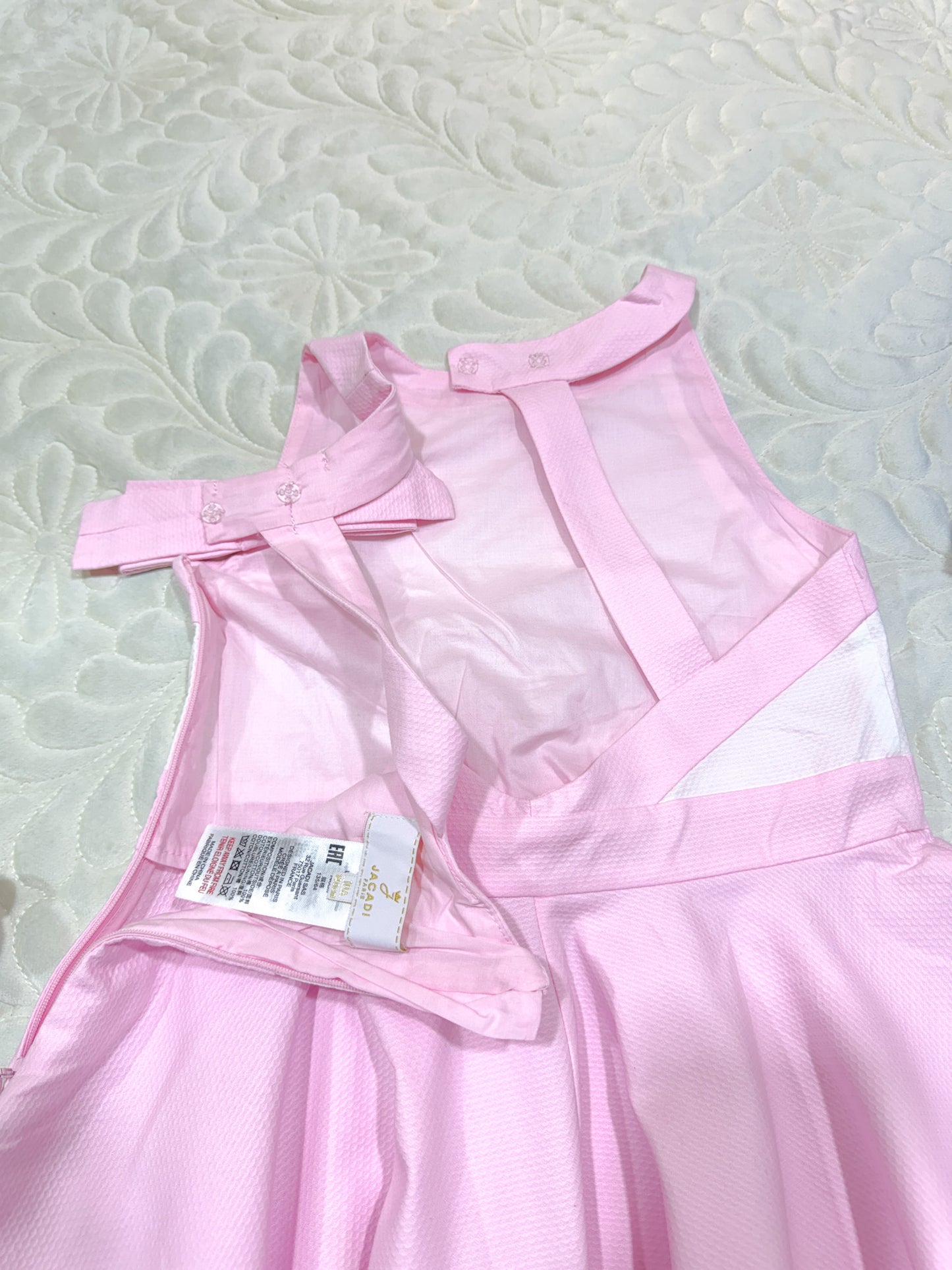Jacadi Pink & White Ceremony Dress