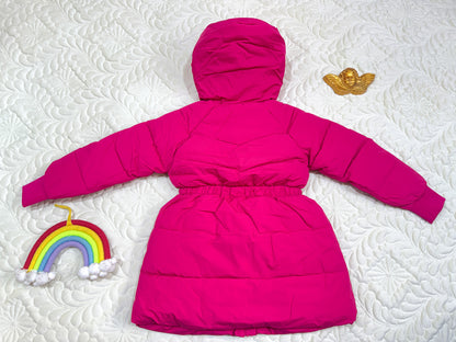 Doudoune longue Jacadi rose fuchsia