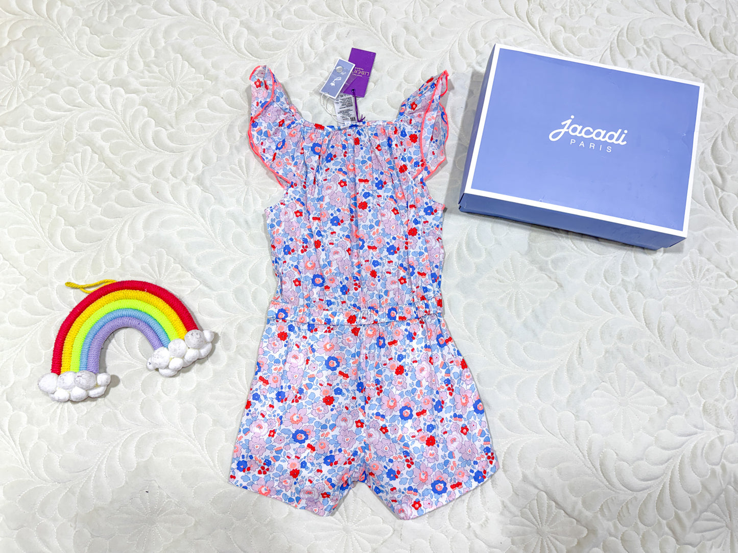 Jacadi Liberty Print Floral Jumpsuit