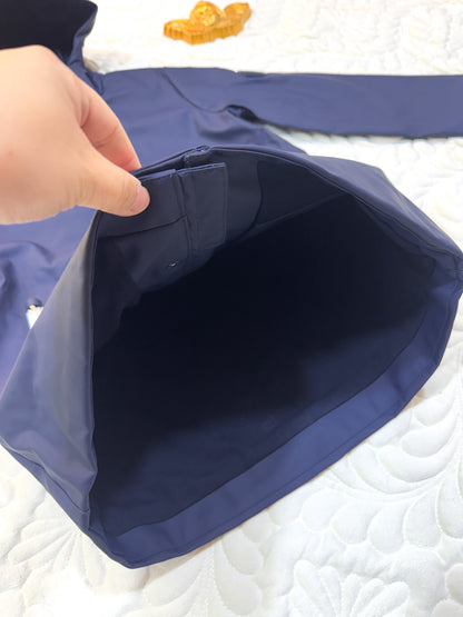 Jacadi Imperméable à Capuche Bleu Marine