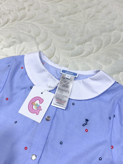 Jacadi Girls Polka Dot Apron Dress