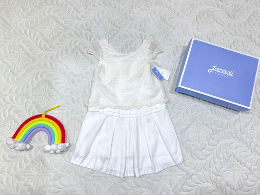 Jacadi x Laure de Sagazan Robe Cérémonie Dentelle Blanche