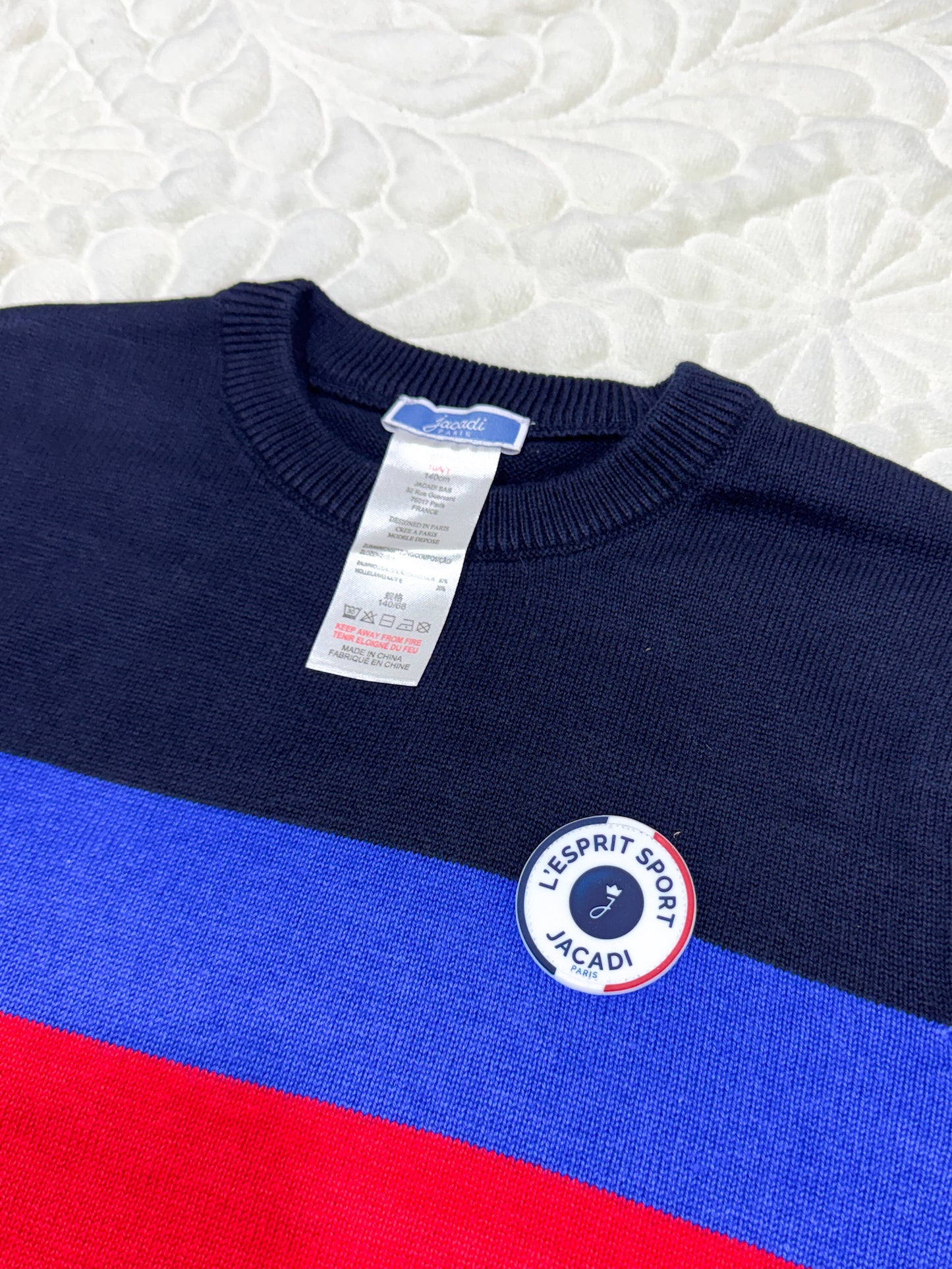 Jacadi Boys Colorblock Striped Sweater