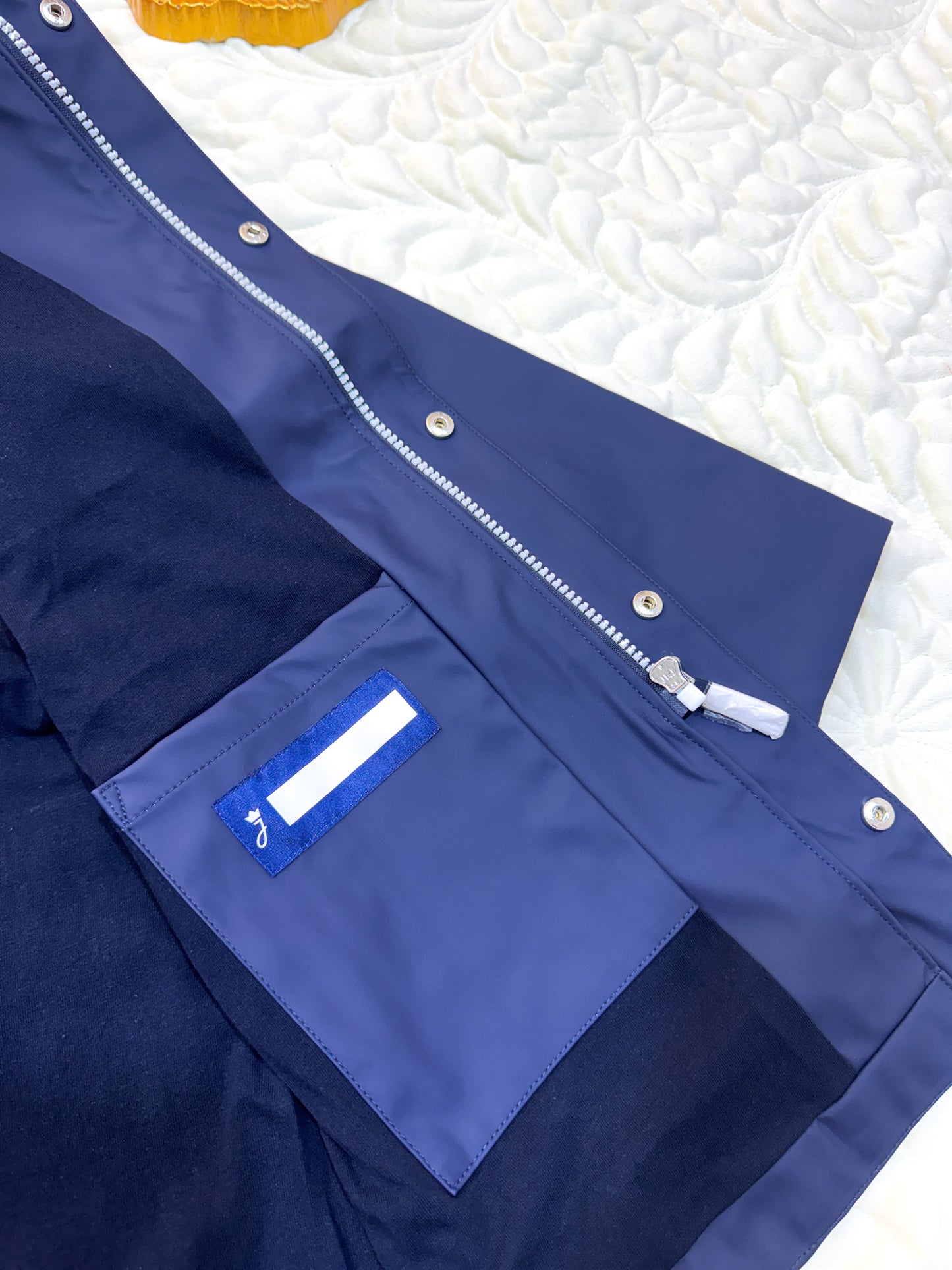 Jacadi Imperméable à Capuche Bleu Marine