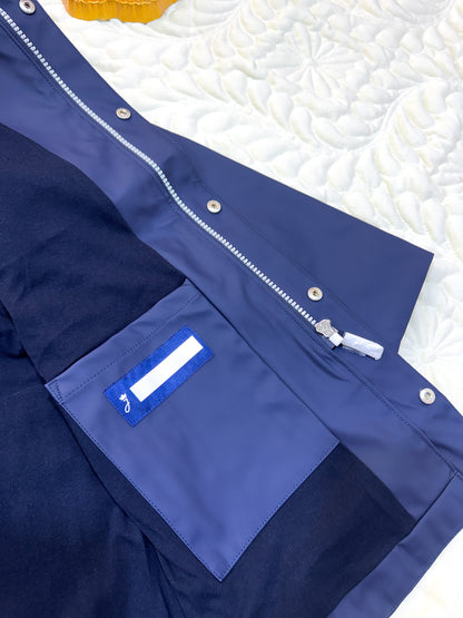Jacadi Imperméable à Capuche Bleu Marine