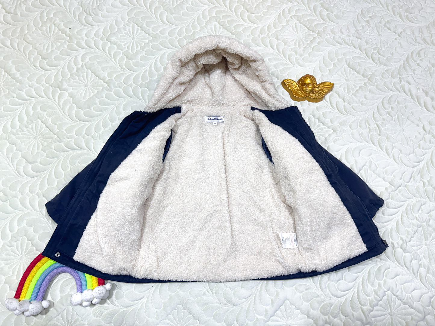 Parka Sherpa Marine Tartine et Chocolat