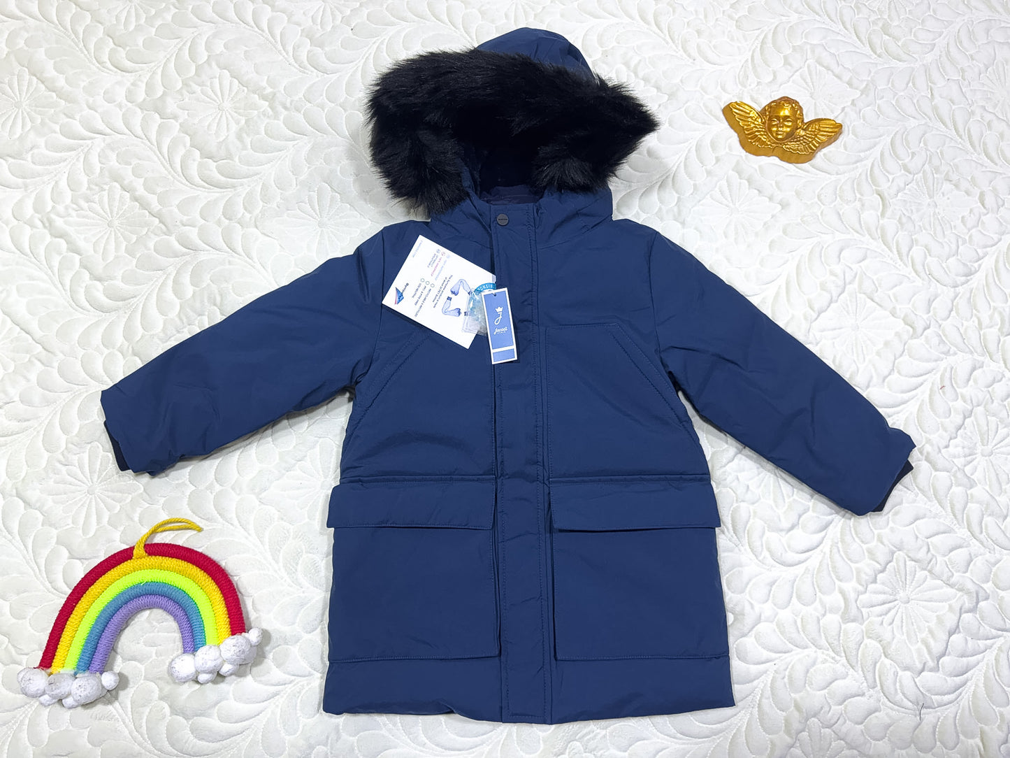 Jacadi Doudoune Parka Bleu Marine