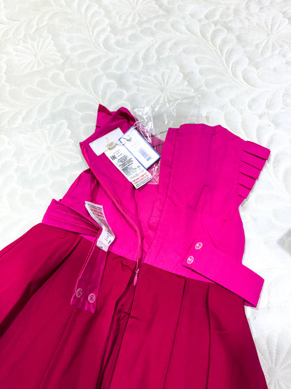 Robe Jacadi rose et bordeaux