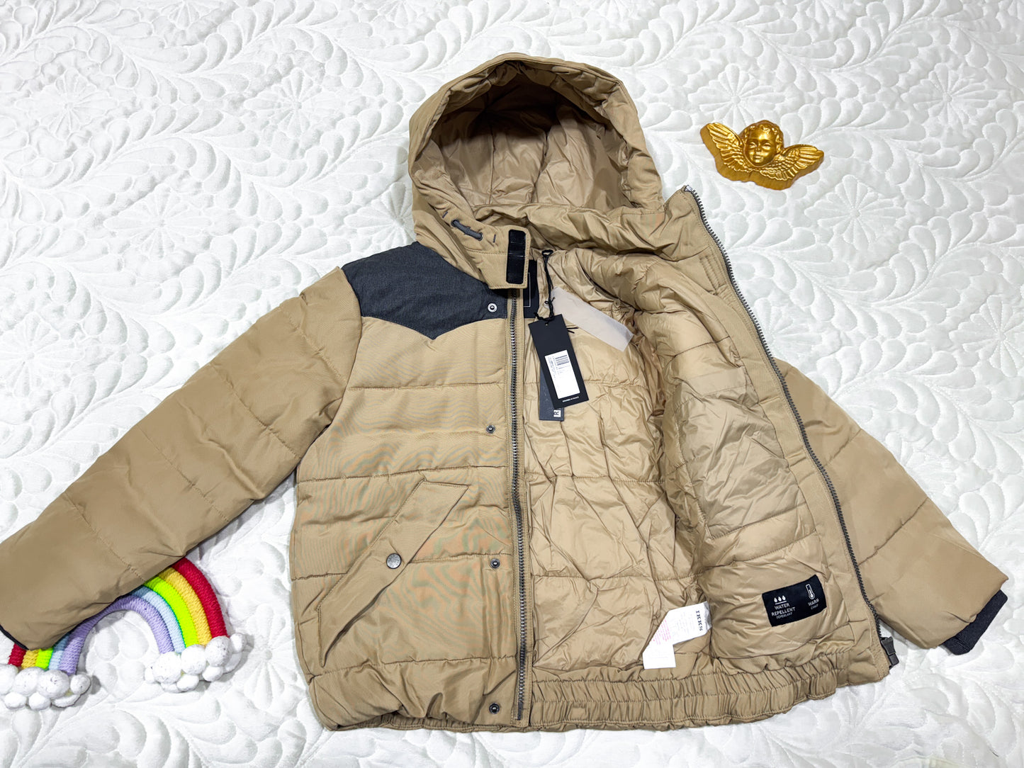 Veste à capuche color-block IKKS Caramel
