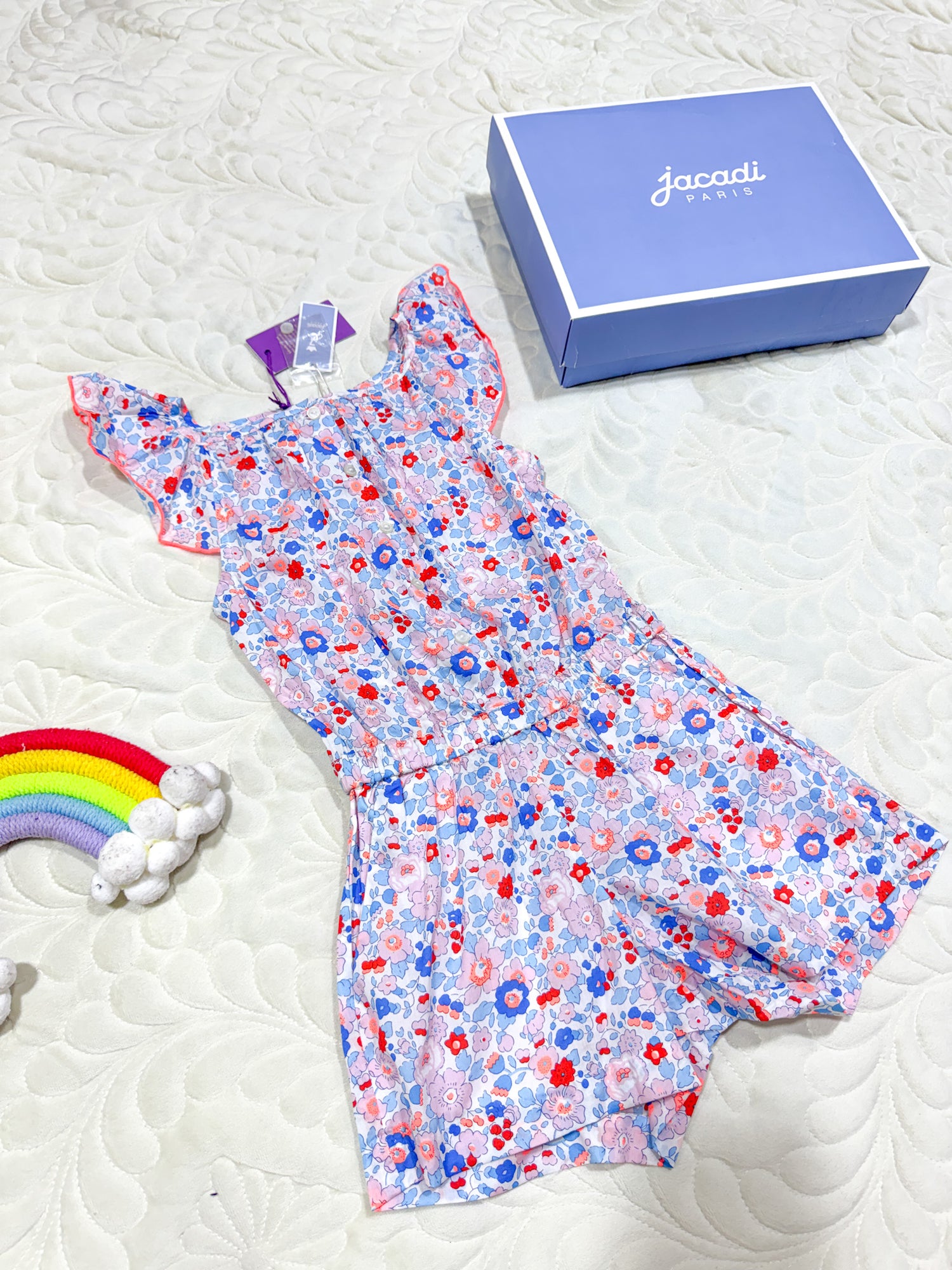 Jacadi Liberty Print Floral Jumpsuit