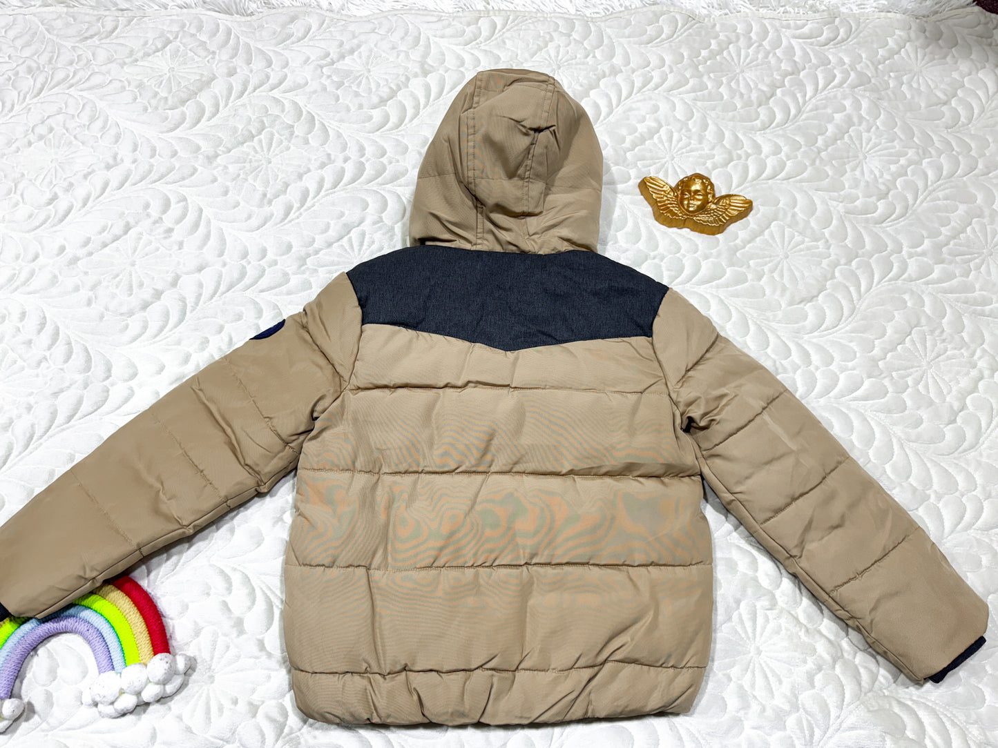 Veste à capuche color-block IKKS Caramel