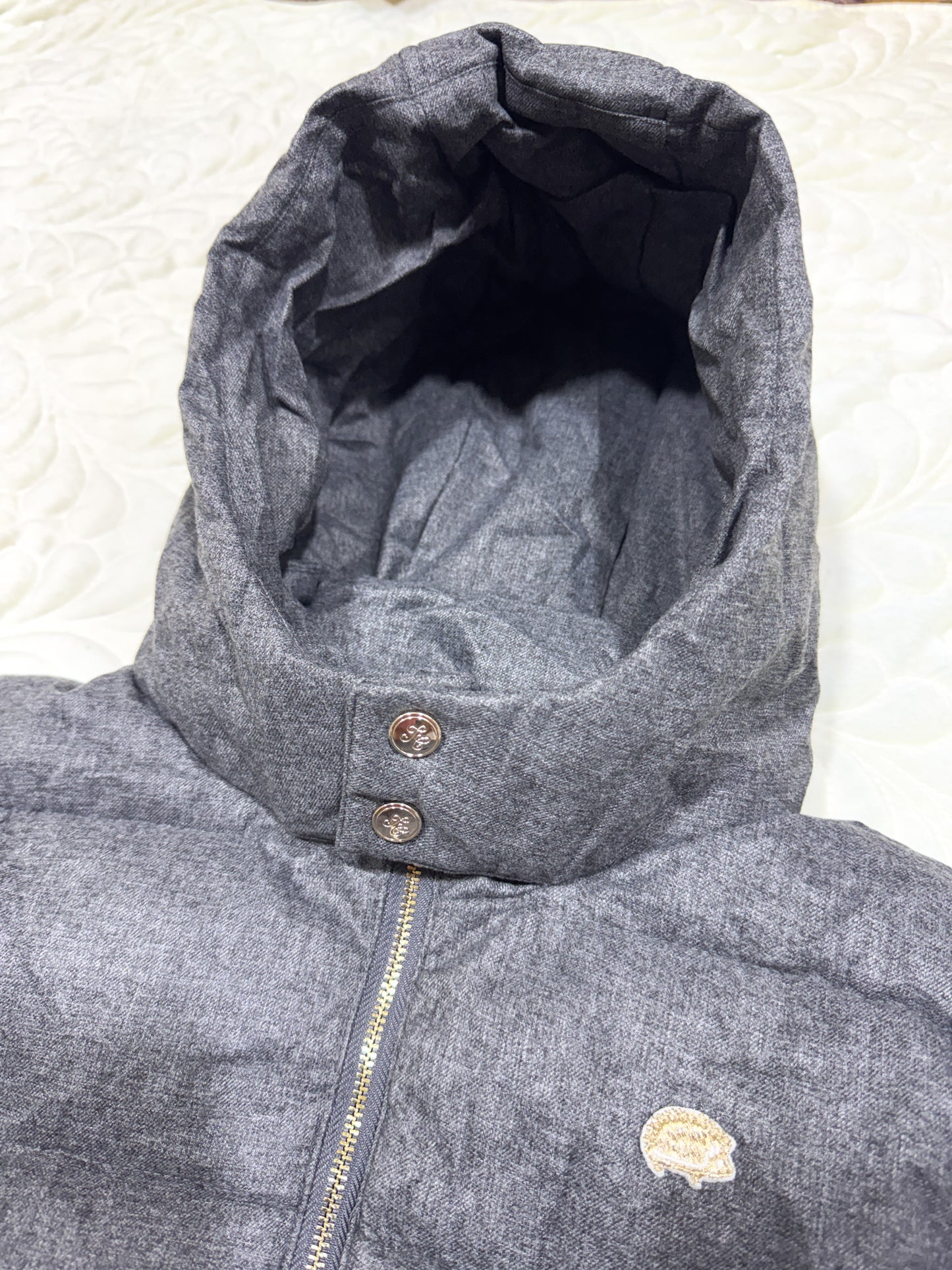 Tartine et Chocolat Grey Long Puffer Jacket