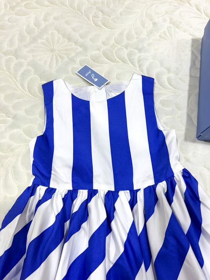 Robe en coton rayée sans manches Jacadi