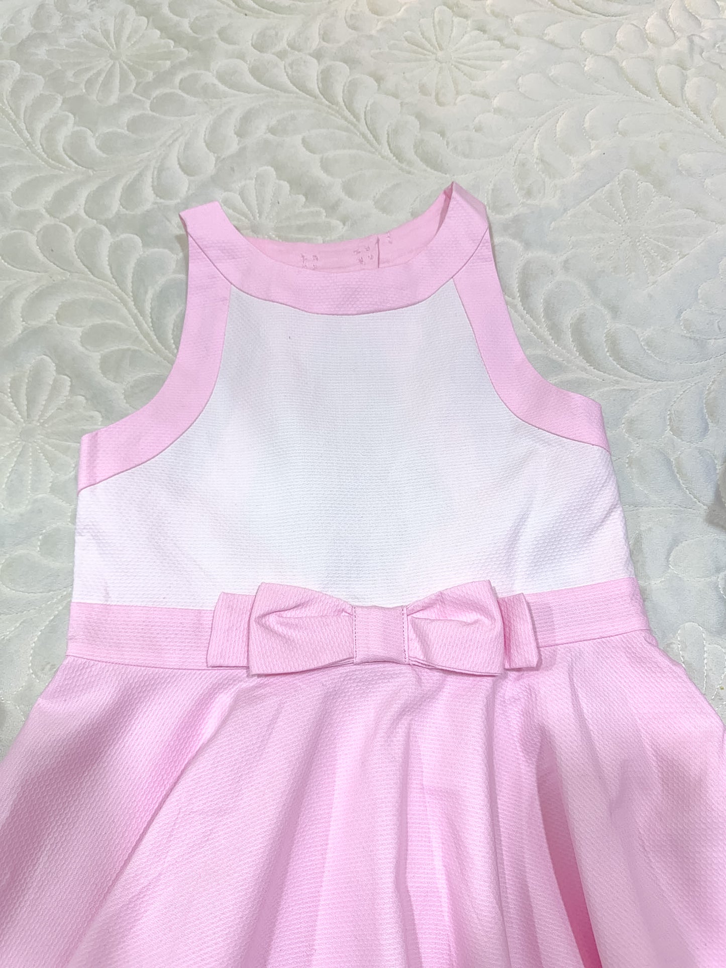 Jacadi Pink & White Ceremony Dress