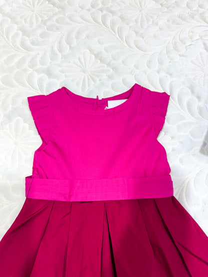 Robe Jacadi rose et bordeaux