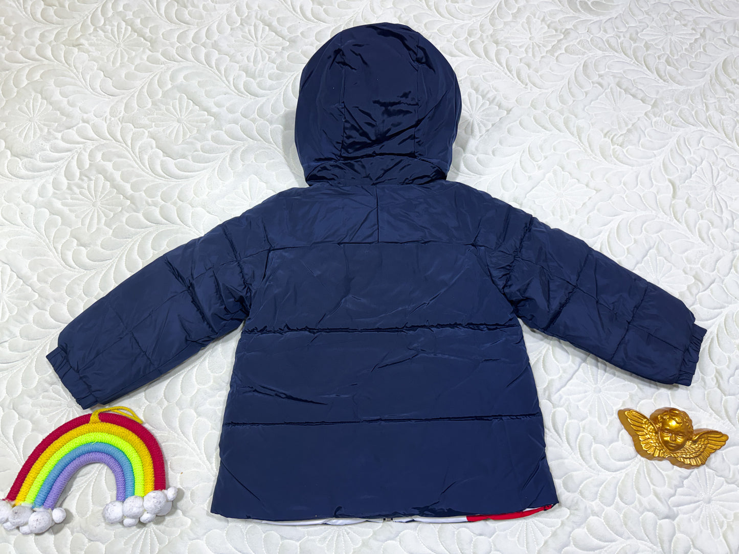 Doudoune de sport réversible marine et tricolore Jacadi