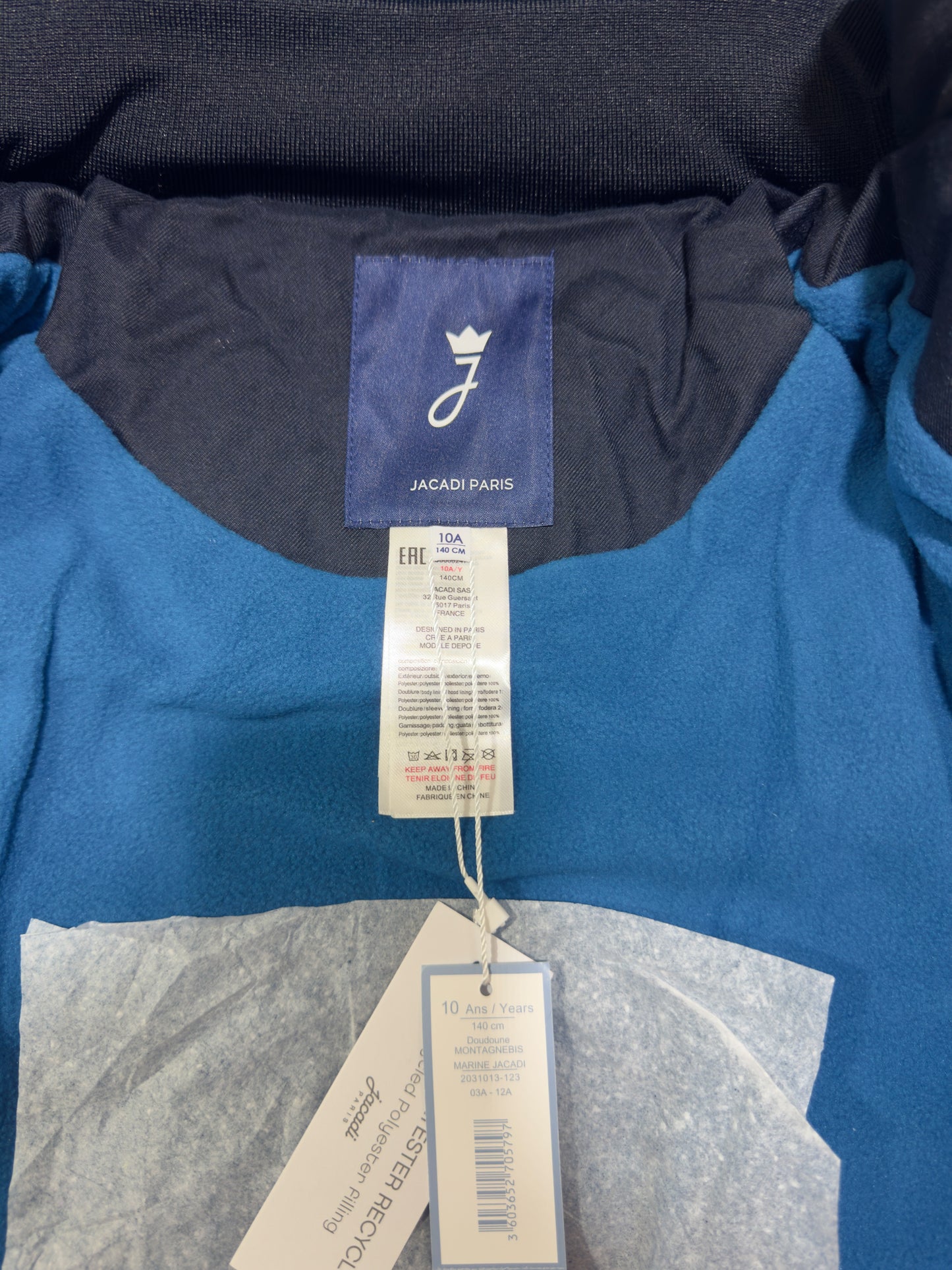 Doudoune bleu marine Jacadi