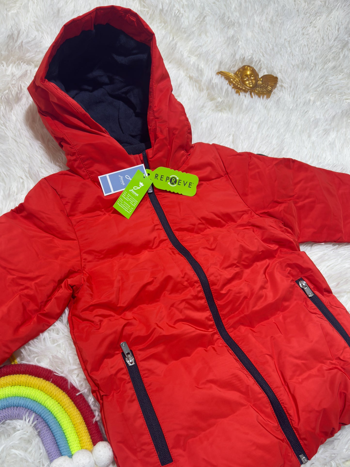 Doudoune Jacadi rouge orangé