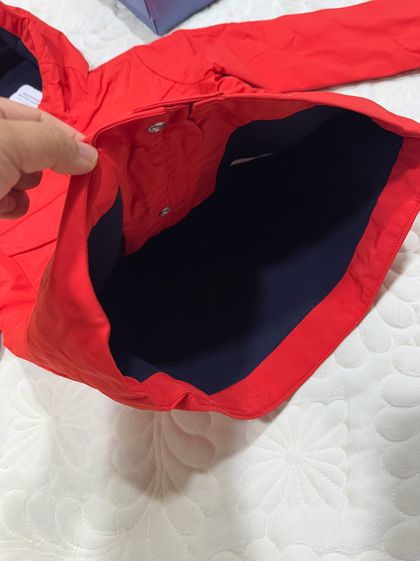 Parka coupe-vent à capuche orange-rouge Jacadi garçon