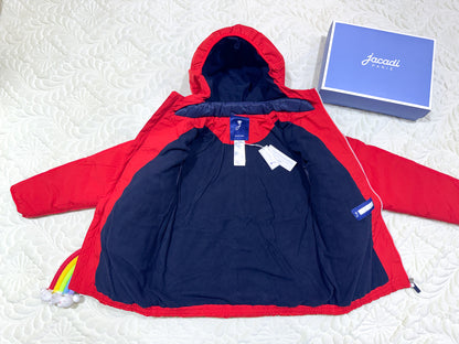 Doudoune Jacadi rouge marbré
