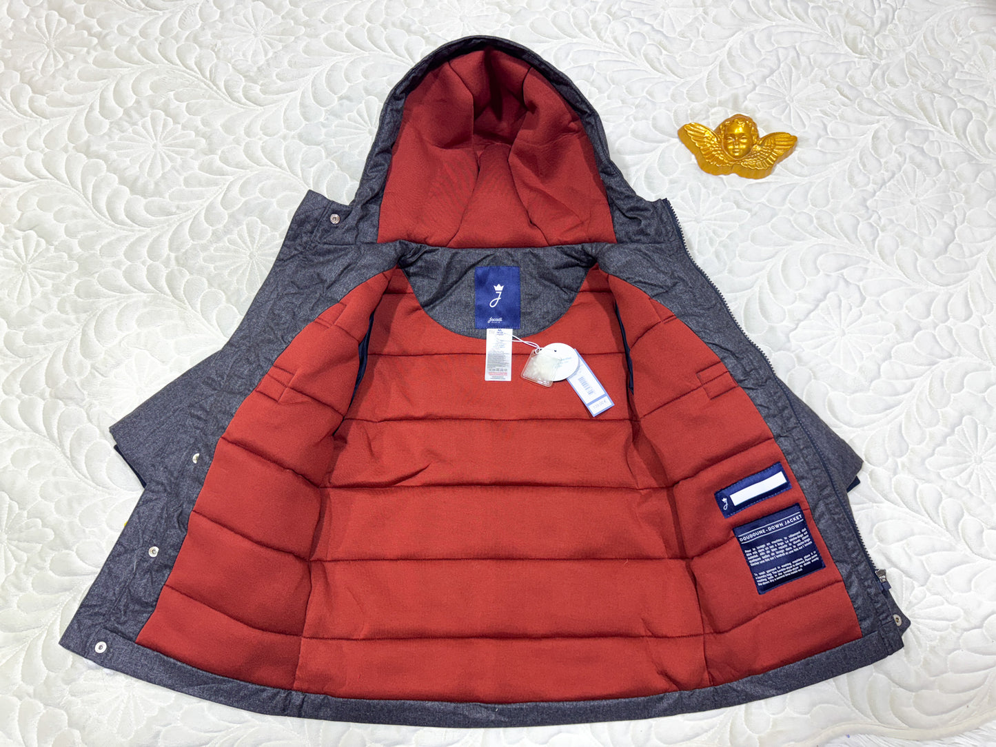 Parka Duvet à Brandebourgs Grise Jacadi Garçon