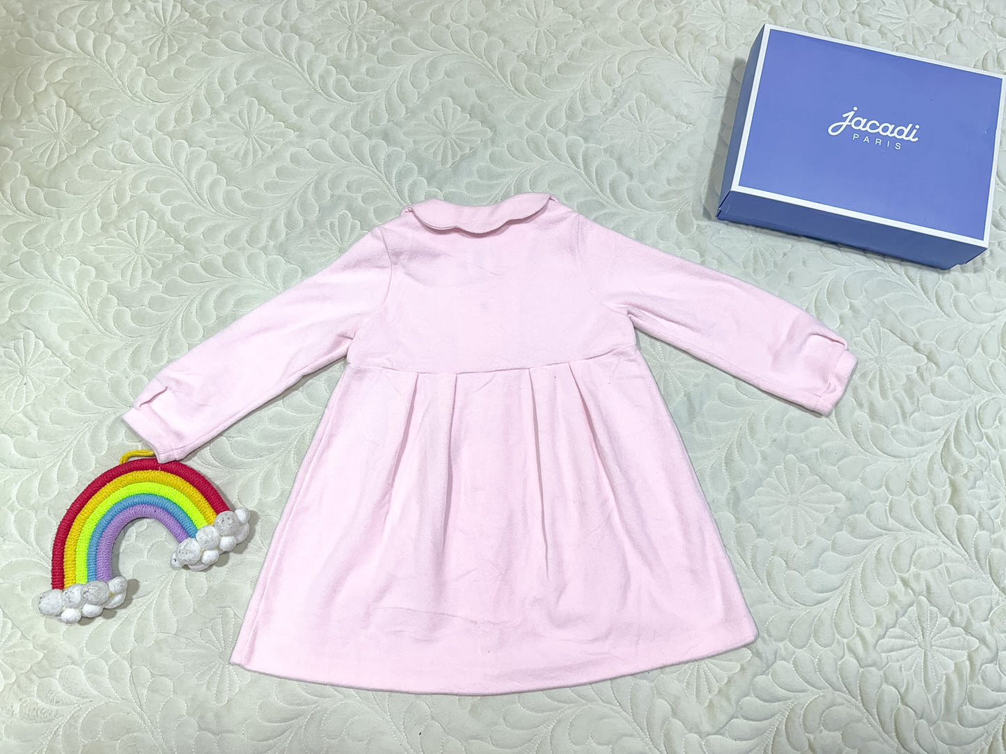 Jacadi Soft Pink Fleece Collar Robe