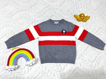 Jacadi Boys Colorblock Striped Sweater