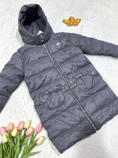Tartine et Chocolat Grey Long Puffer Jacket