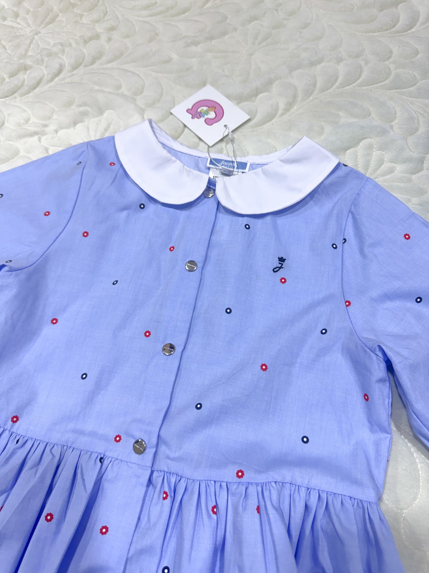 Jacadi Girls Polka Dot Apron Dress