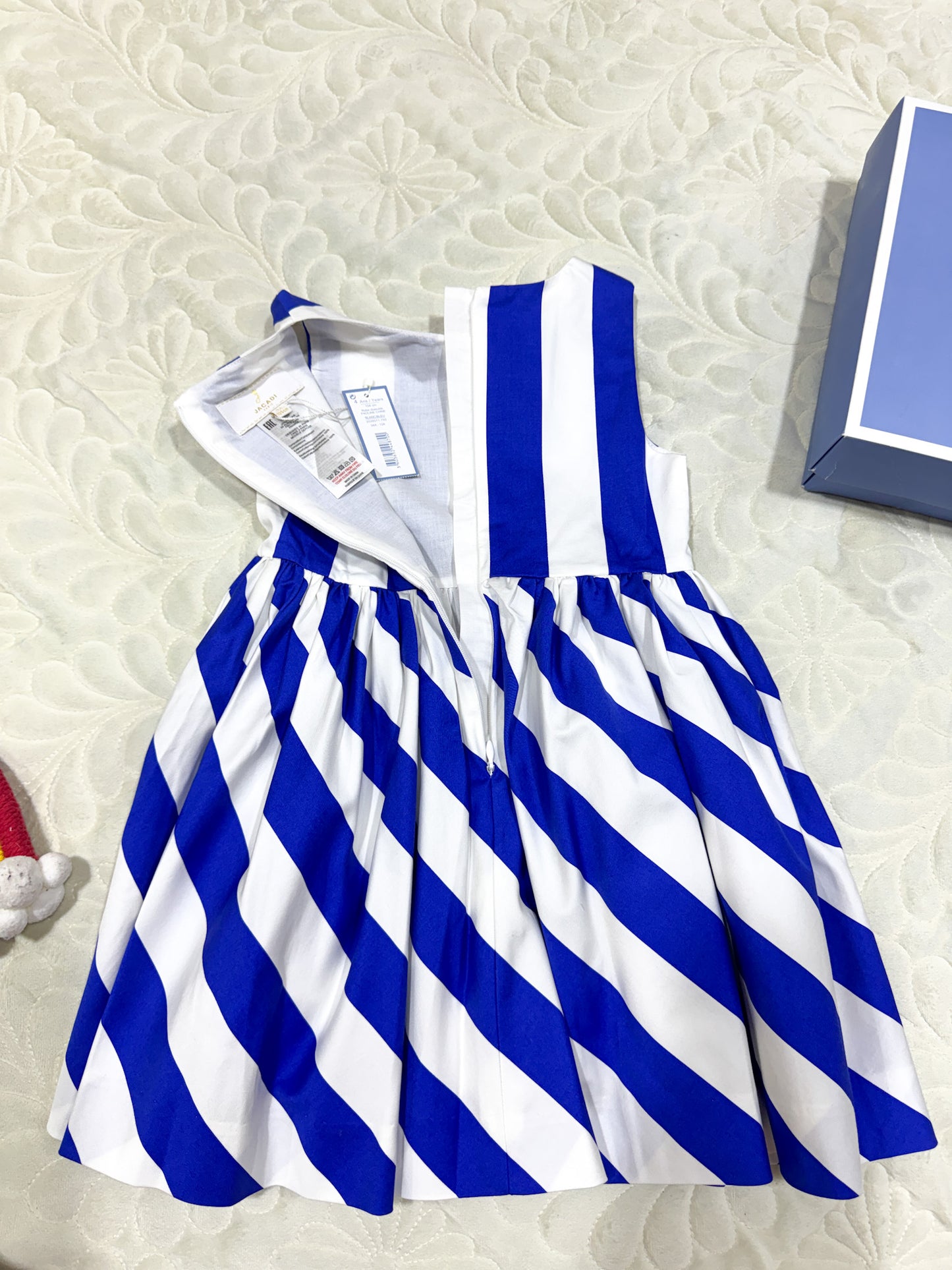 Robe en coton rayée sans manches Jacadi