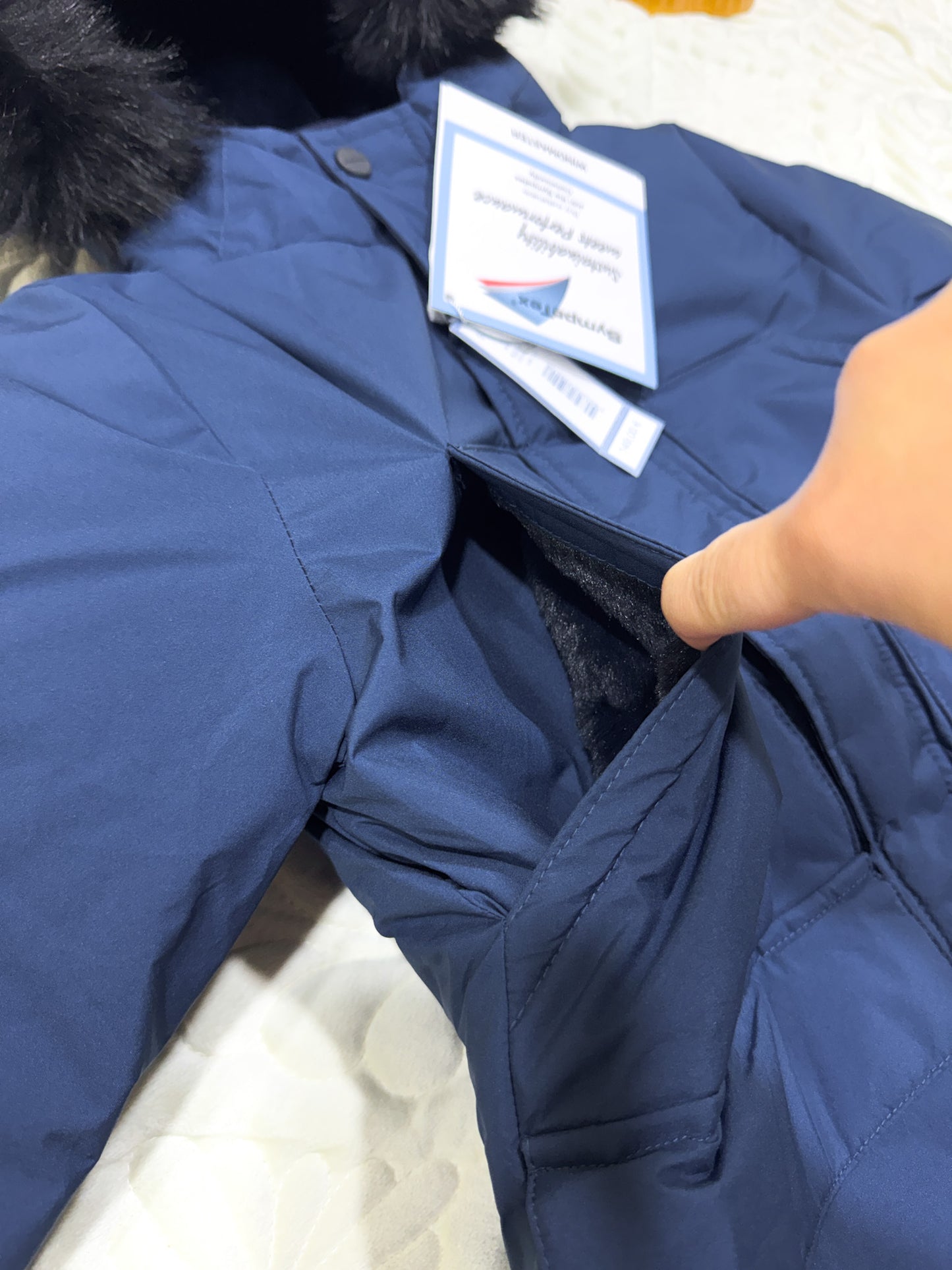 Jacadi Doudoune Parka Bleu Marine