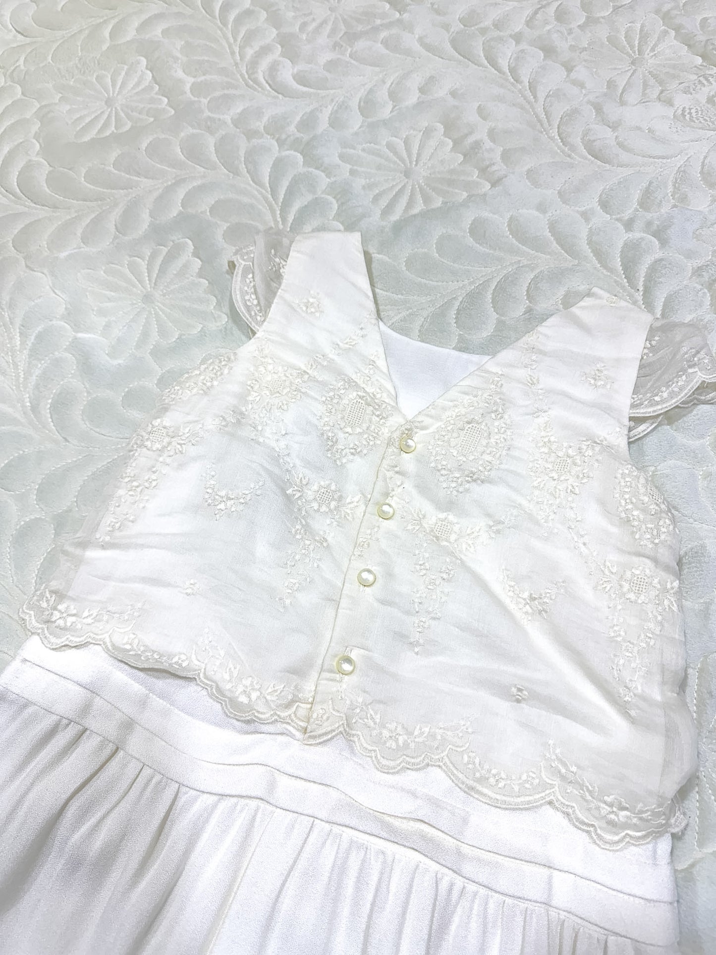 Jacadi x Laure de Sagazan Robe Cérémonie Dentelle Blanche
