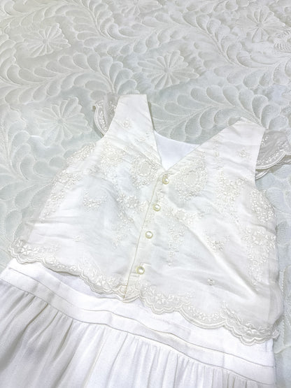 Jacadi x Laure de Sagazan Robe Cérémonie Dentelle Blanche